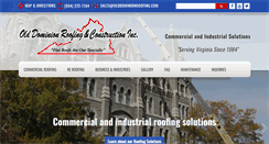 Desktop Screenshot of olddominionroofing.com