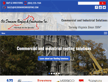 Tablet Screenshot of olddominionroofing.com